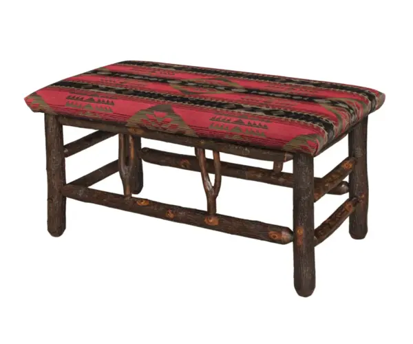 36" Bench With Fabric Seat