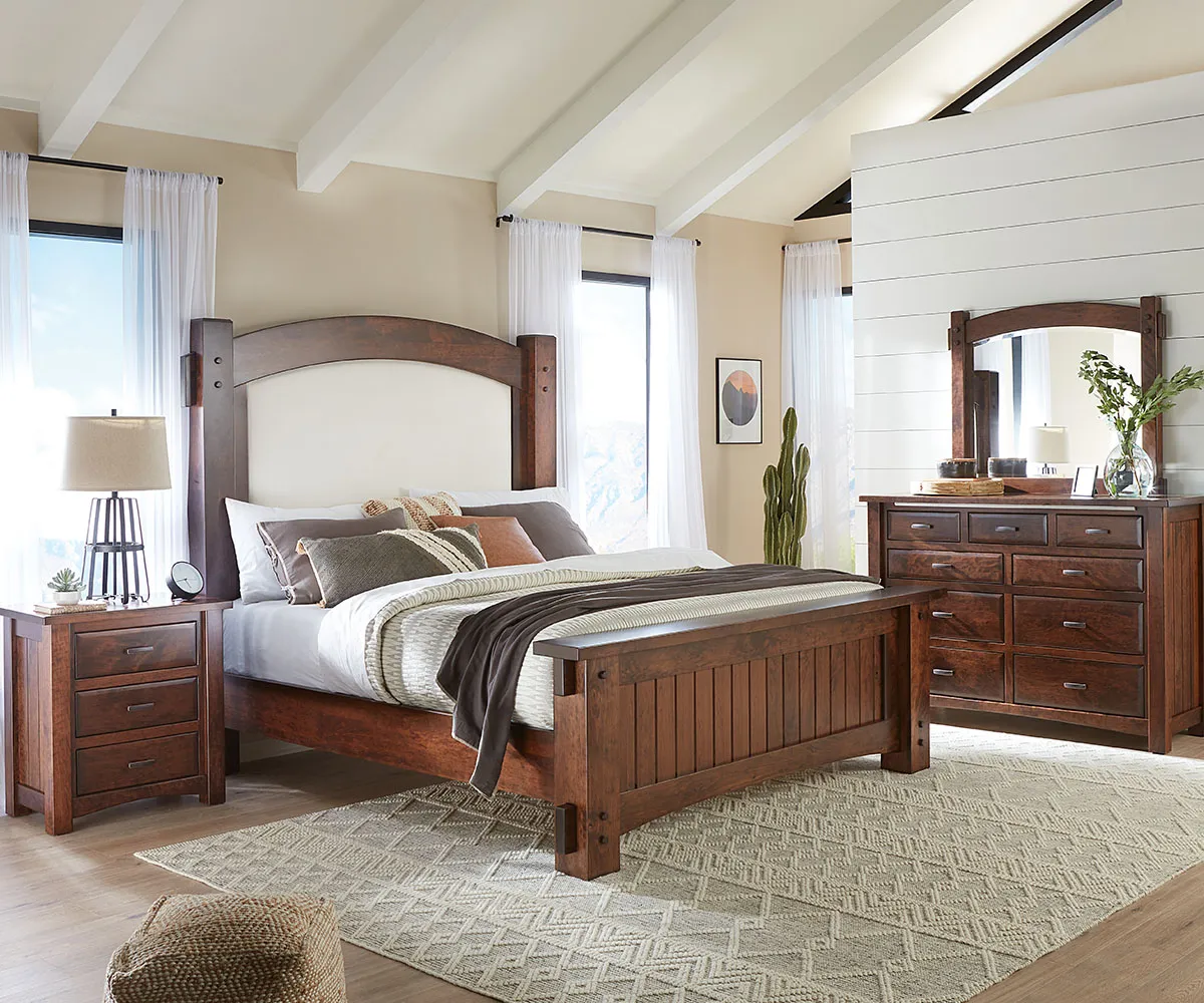 Timbra Bed With Fabric Headboard - Image 4