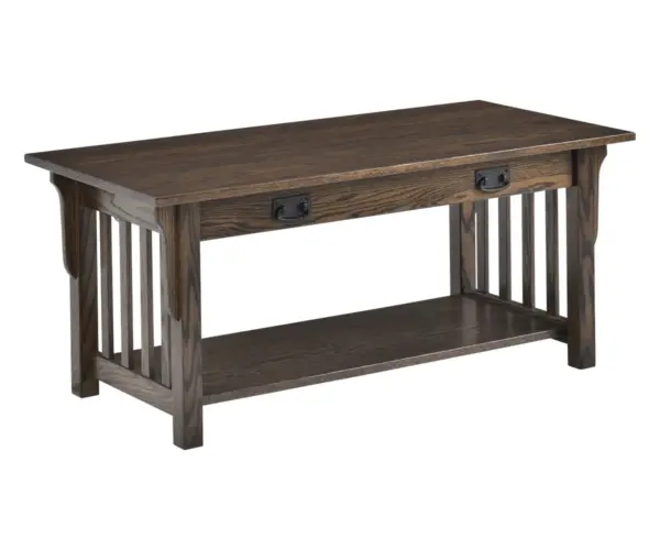 Mission Coffee Table With Drawer