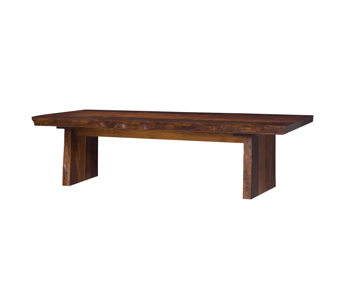 Live Edge Benches with Panel Base