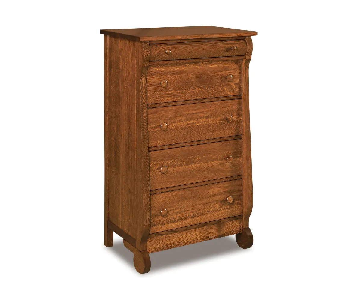 Old Classic Sleigh 5 Drawer Chest