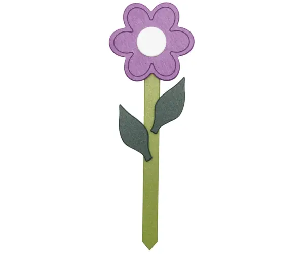 Flower with Stem - Round