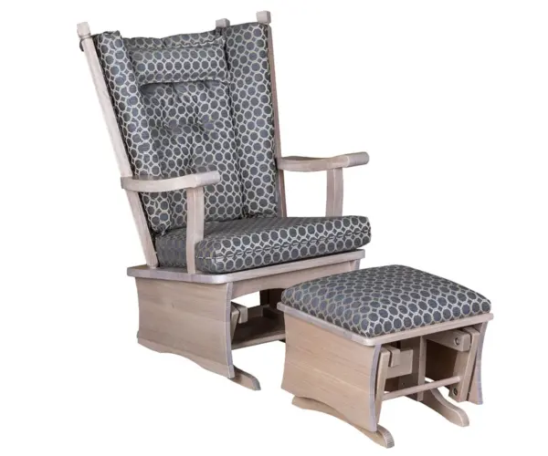 Ashland Panel Regular Glider and Ottoman